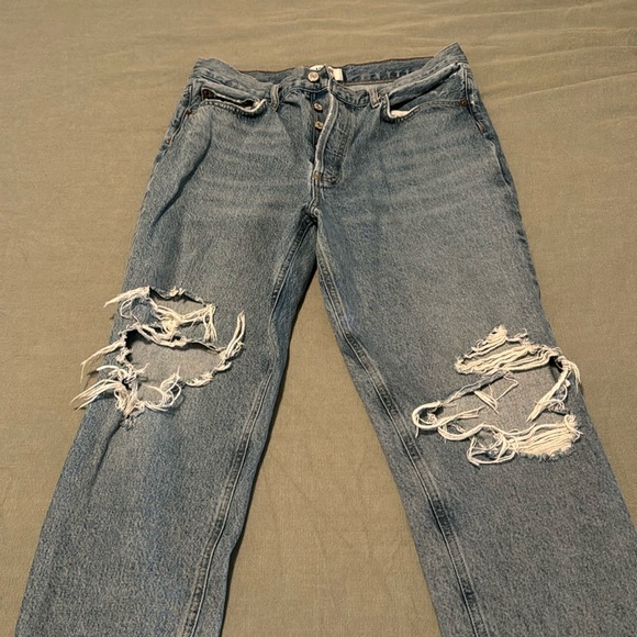 Agolde ripped denim jeans - Picture 1 of 3